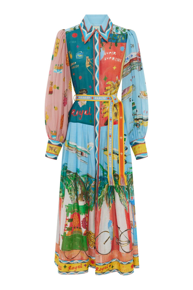 Alemais All Aboard Shirtdress - 10 / Multi - Dresses