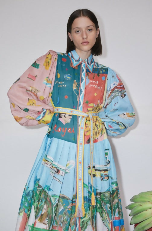 Alemais All Aboard Shirtdress Size 12 - 12 / Multi - Dresses