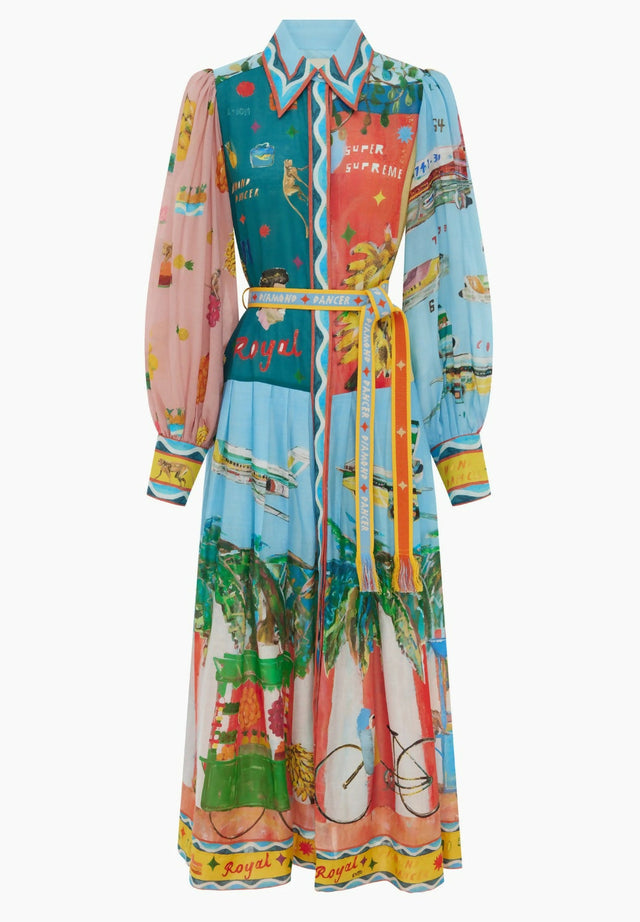 Alemais All Aboard Shirtdress Size 12 - 12 / Multi - Dresses