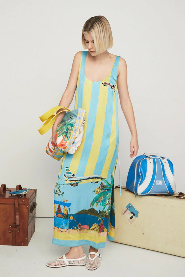 Alemais All Aboard Sleeveless Midi Dress - 16 / Multi - Dresses