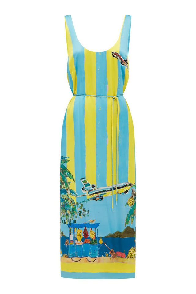 Alemais All Aboard Sleeveless Midi Dress - 16 / Multi - Dresses