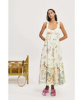 Alemais Anouk Ballet Maxi Sundress White Print Size AU 6 - 6 / Print - Dresses
