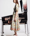 Alemais Arcade Midi Dress Multi Size AU 16 - 16 / Print - Dresses