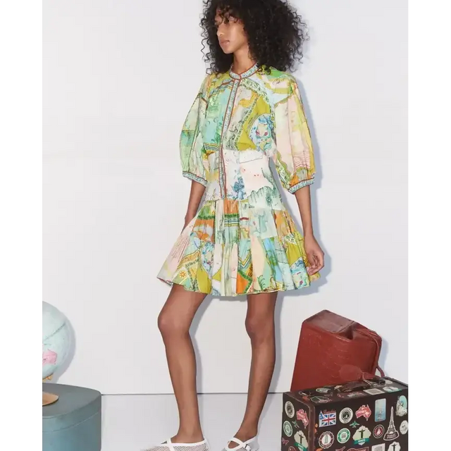 Alemais Atlas Mini Dress Green Size 12 & 16 - Dresses