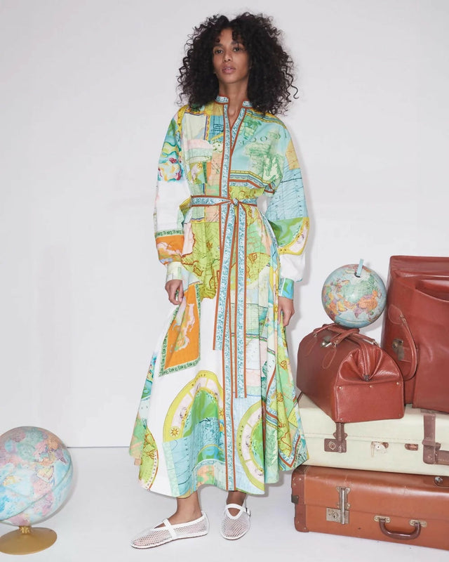 Alemais Atlas Shirtdress Print Size AU 14 & 16 - Dresses