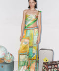 Alemais Atlas Silk Scarf and Pant Set - Outfit Sets