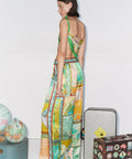 Alemais Atlas Silk Scarf and Pant Set - Outfit Sets