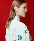 Alemais Atticus Embroidered Shirt - 12 / Print - Shirts & Tops