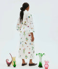 Alemais Atticus Embroidered Shirt and Skirt Set Cream Multi Size 12 - 12 / Print - Outfit Sets