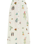 Alemais Atticus Embroidered Shirt and Skirt Set Cream Multi Size 12 - 12 / Print - Outfit Sets