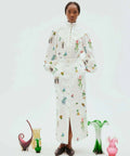 Alemais Atticus Embroidered Shirt and Skirt Set Cream Multi Size 12 - 12 / Print - Outfit Sets