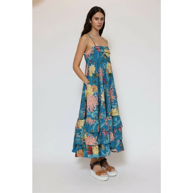 Alemais Avery Midi Dress Blue Size 10 - 10 / Blue - Dresses