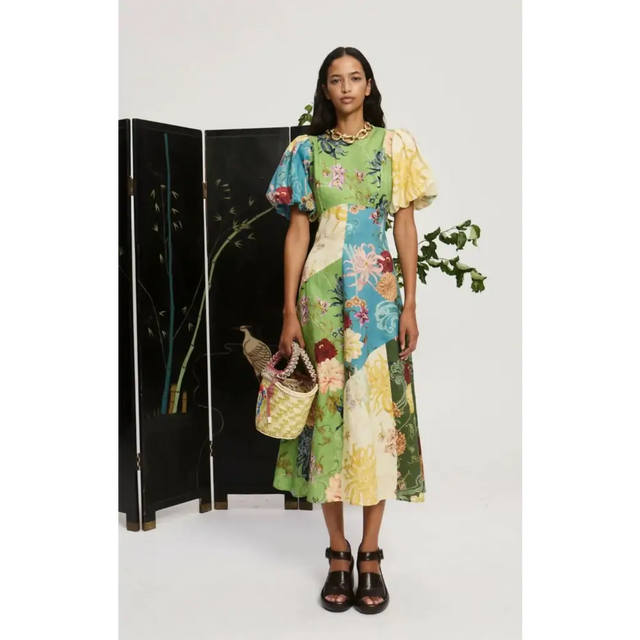 Alemais Avery Spliced Midi Dress - 10 / Multi - Dresses