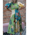 Alemais Avery Spliced Midi Dress Multi Size 12 & 16 - Dresses