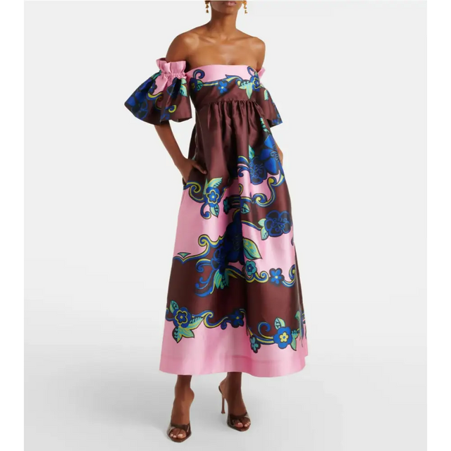 Alemais Azalea Off Shoulder Dress Floral Size AU 10 - 10 / Multi - Dresses