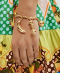 Alemais Banana House Charm Bracelet - Gold - Accessories