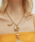 Alemais Banana House Charm Necklace - Gold - Necklaces