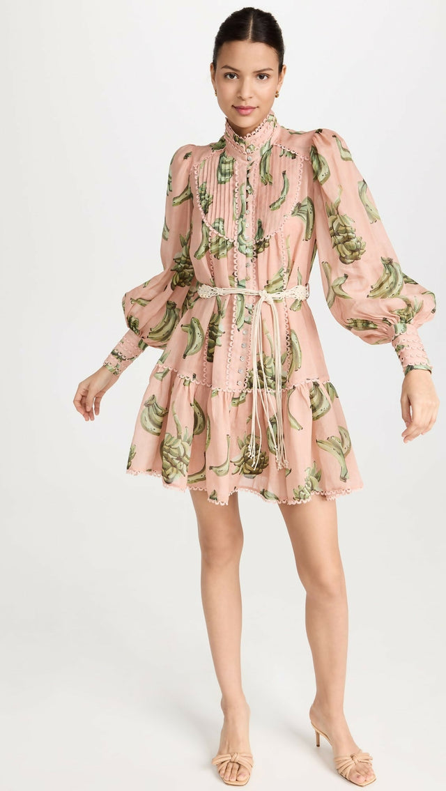 Alemais Bananarama Mini Dress - 12 / Print - Dresses