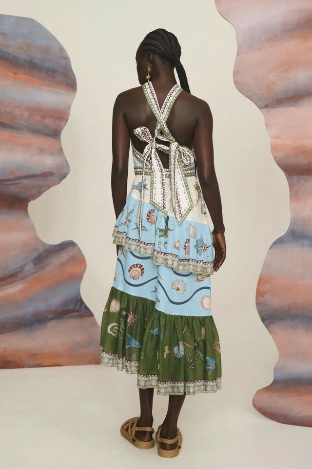 Alemais Bath House Midi Dress Multi - Dresses
