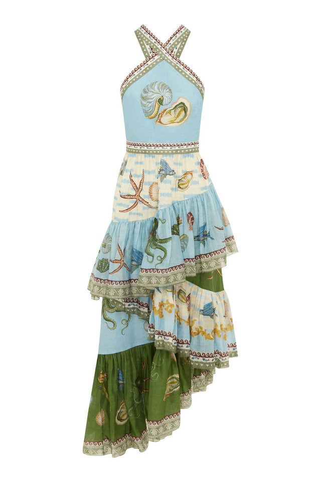Alemais Bath House Midi Dress Multi - Dresses