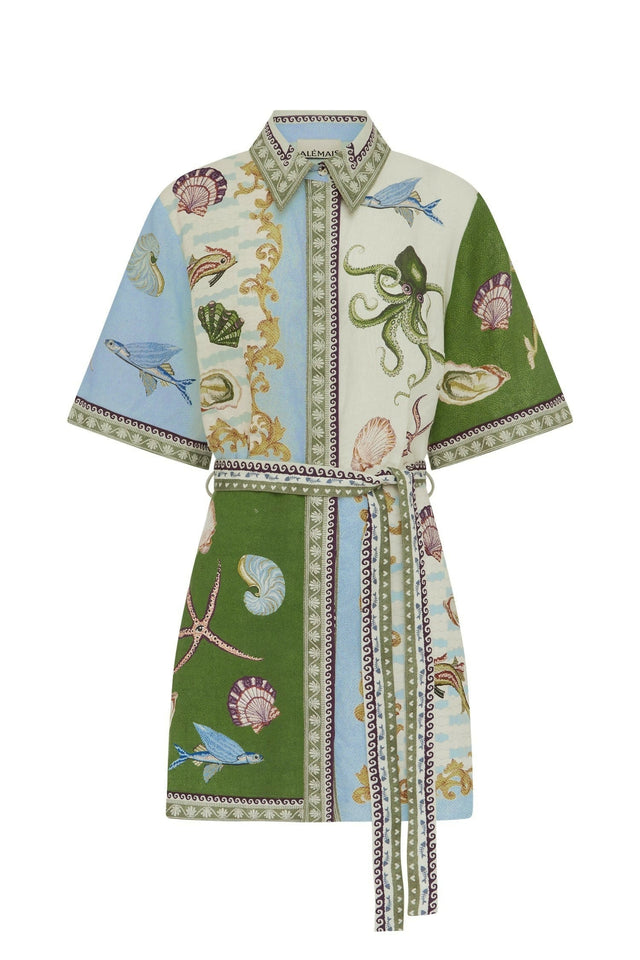 Alemais Bath House Mini Dress Multi - 16 / Multi - Dresses