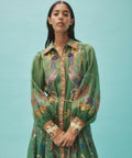 Alemais Birdie Shirtdress - 14 / Green - Dresses