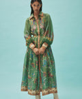 Alemais Birdie Shirtdress - 14 / Green - Dresses
