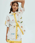 ALEMAIS - Alemais Blue Marlin Shirt and Skirt