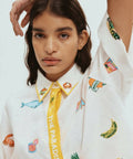 ALEMAIS - Alemais Blue Marlin Shirt and Skirt