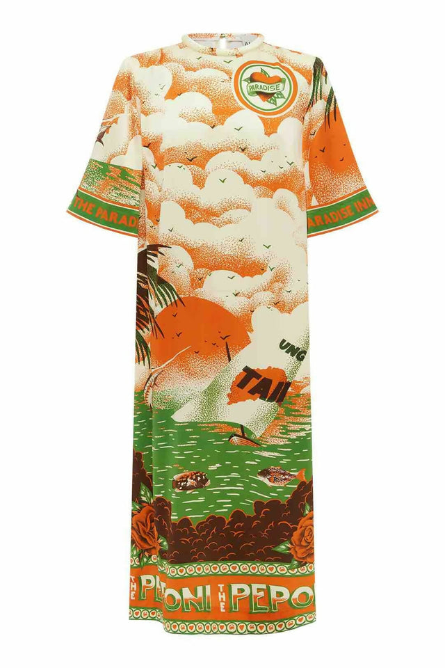 Alemais Bungalow Midi Dress Multi Size 16 - 16 / Multi - Dresses