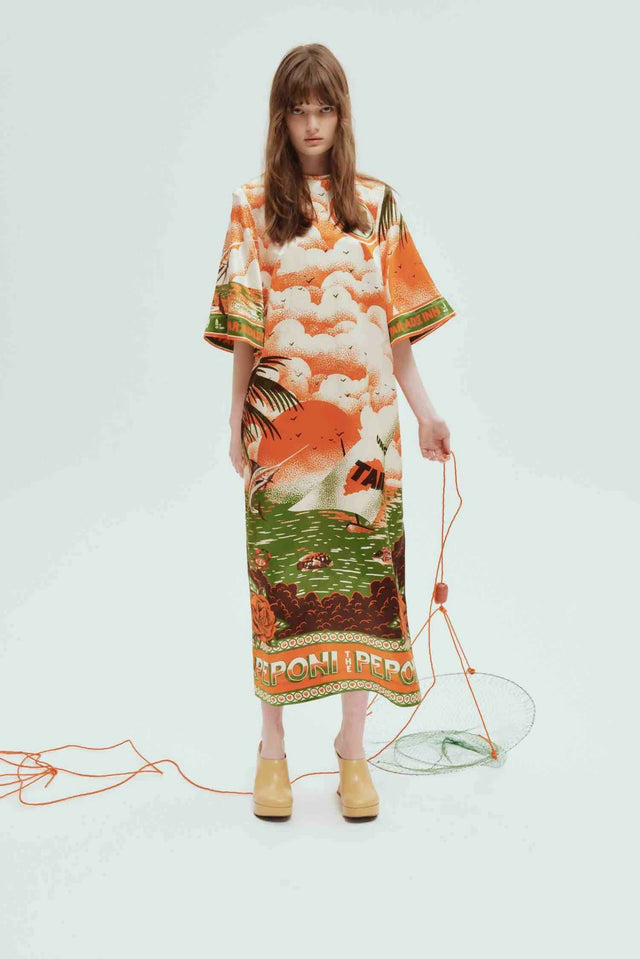 Alemais Bungalow Midi Dress Multi Size 16 - 16 / Multi - Dresses