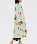 Alemais Checkers Coat Cream Print Size AU 14 & 16 - Coats