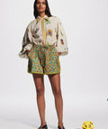 Alemais Checkers Shirt and Harmonia Quilted Shorts Set Print Size AU 16 - 16 / Multi - Outfit Sets