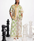 Alemais Checkmate Linen Shirt and Pants Set Multi Size 14 & 16 - Outfit Sets