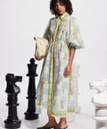 Alemais Checkmate Linen Shirtdress In Multi - 8 / Multi - Dresses