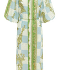 Alemais Checkmate Linen Shirtdress Print Size 16 - 16 / Print - Dresses