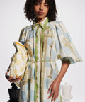 Alemais Checkmate Linen Shirtdress Print Size 16 - 16 / Print - Dresses