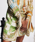 Alemais Checkmate Silk Mini Dress - 10 / Print - Dresses
