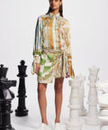 Alemais Checkmate Silk Mini Dress Multi Size AU 16 - 16 / Multi - Dresses