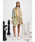 Alemais Checkmate Silk Mini Dress Size 8 - 8 / Multi - Dresses
