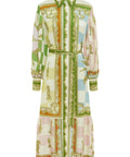 Alemais Checkmate Silk Shirtdress In Multi - 8 / Multi - Dresses