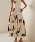Alemais Clam Embroidered Gown - 8 / Print - Dresses