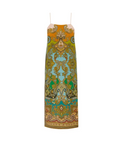 Alemais Exclusive Clemenza Slip Dress Green Size 10 - 10 / Print - Dresses