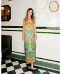 Alemais Exclusive Clemenza Slip Dress Green Size 10 - 10 / Print - Dresses