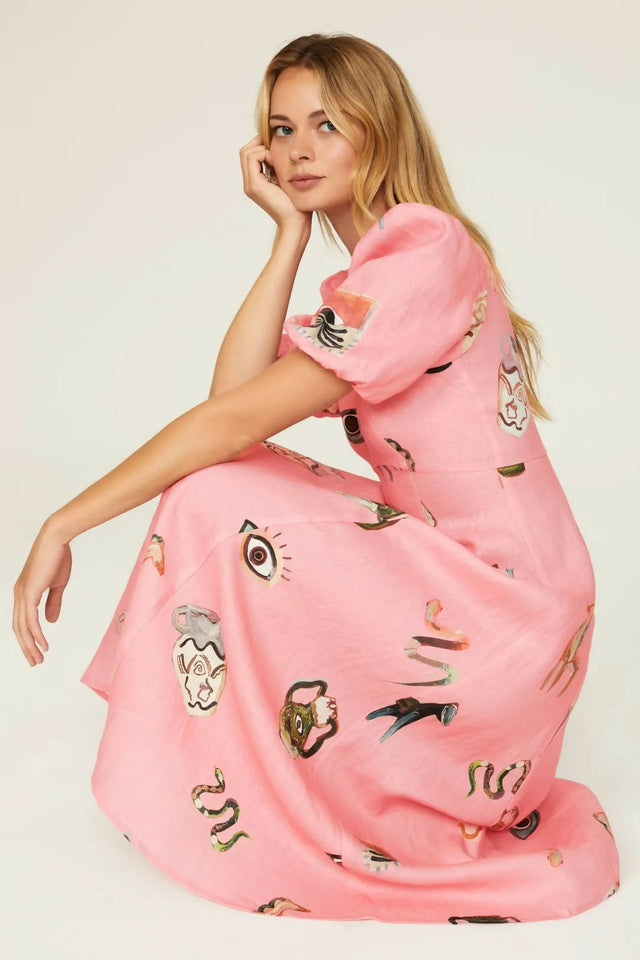 Alemais Cleo Midi Dress Size 8 10 & 12 - Dresses