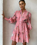 Alemais Cleo Smock Mini Dress Size 10 - 10 / Pink - Dresses