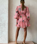 Alemais Cleo Smock Mini Dress Size 10 - 10 / Pink - Dresses