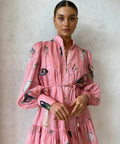 Alemais Cleo Smock Mini Dress Size 10 - 10 / Pink - Dresses