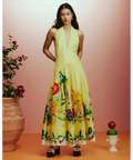 Alemais Dahlia Halter Gown Yellow Size 14 - 14 / Yellow - Dresses