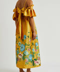 Alemais Dana Midi Dress in Marigold - 10 / Floral - Dresses